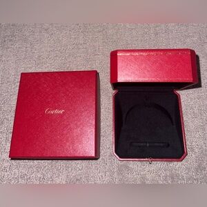 Cartier Red Jewelry Love Bracelet Case & Box Set